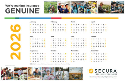 SECURA 2026 Calendar